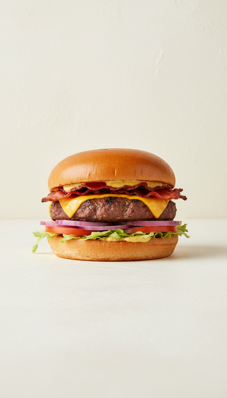 Smoked Cheddar Beef Burger